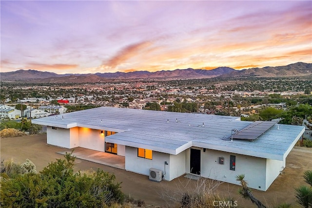 exterior space with a mountain view