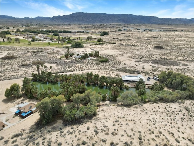 property view of mountains featuring a water view