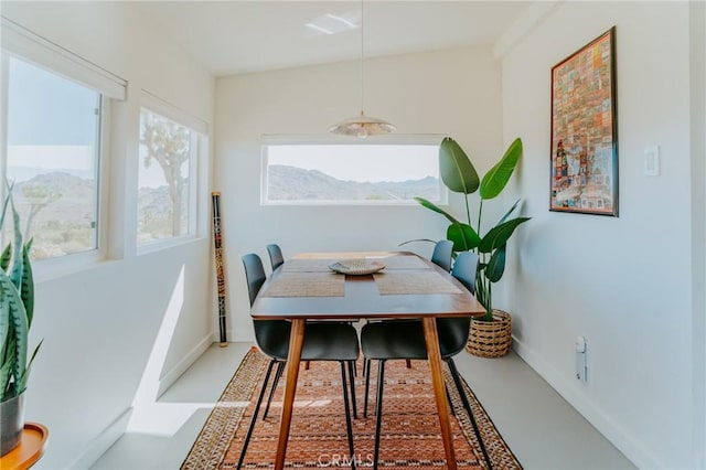 view of dining area