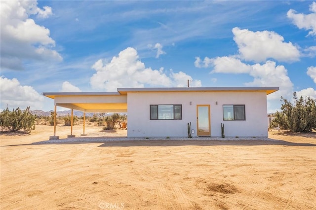 59149 Desert Gold Dr, Yucca Valley, CA 92284 - view of front of house with stucco siding