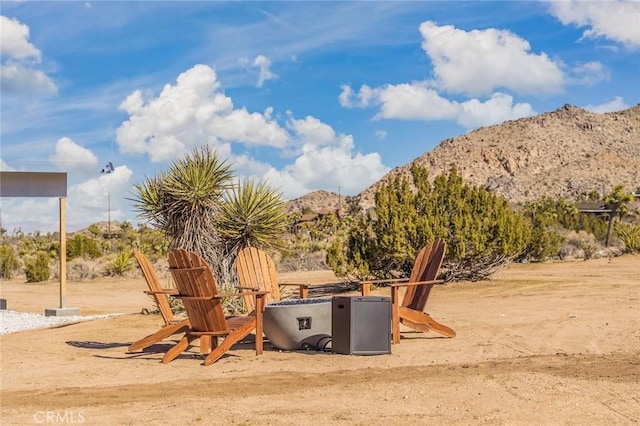 59149 Desert Gold Dr, Yucca Valley, CA 92284 - view of jungle gym with a mountain view