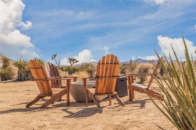 59149 Desert Gold Dr, Yucca Valley, CA 92284 - view of play area with a mountain view