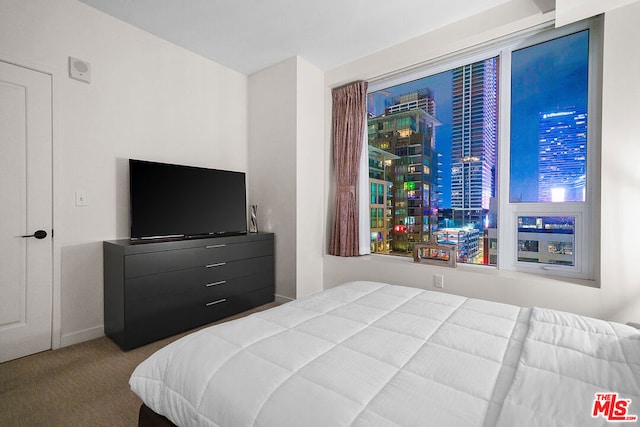 bedroom featuring carpet flooring