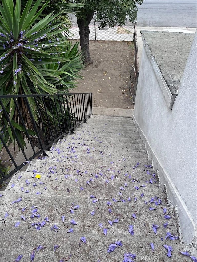 view of stairs