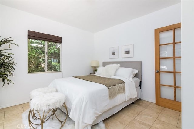 view of tiled bedroom