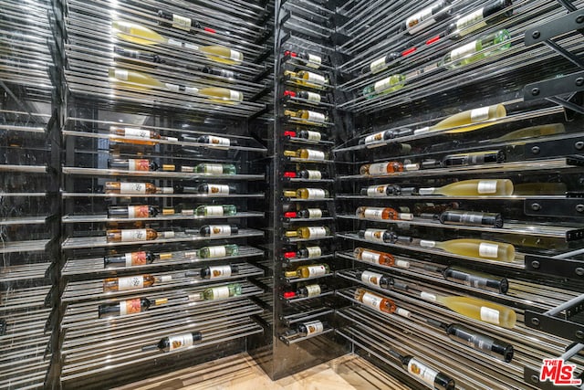 wine cellar featuring electric panel