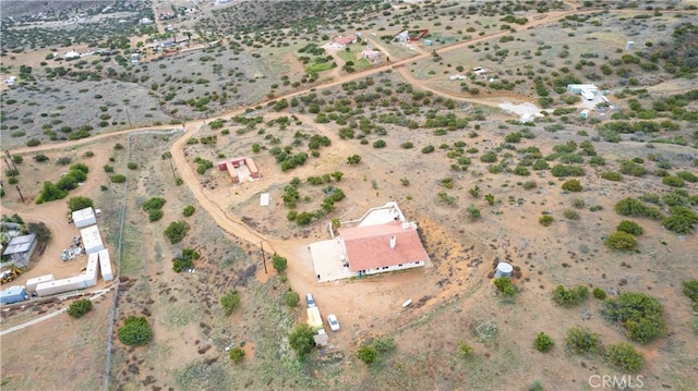 bird's eye view with a rural view