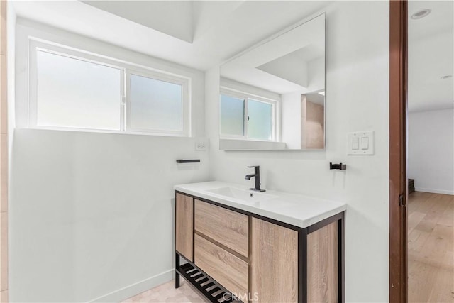 bathroom featuring vanity