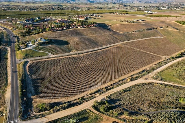 aerial view featuring a rural view