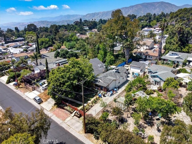 6843 Beckett St, Tujunga, CA 91042 - aerial view of residential area featuring a mountainous background