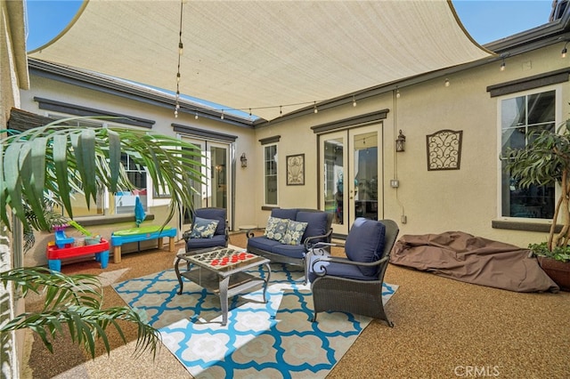 view of patio / terrace featuring an outdoor hangout area