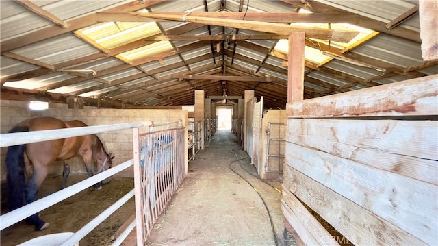 view of horse barn