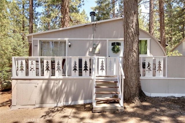 view of back of property