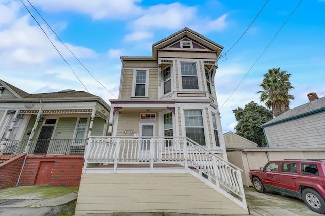 victorian house with covered porch