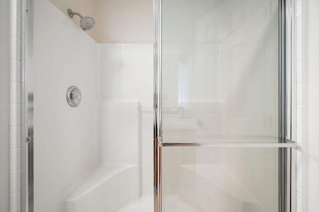 bathroom featuring walk in shower