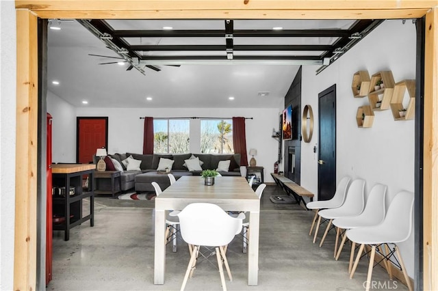 view of dining area