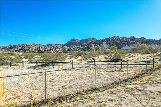 property view of mountains featuring a rural view