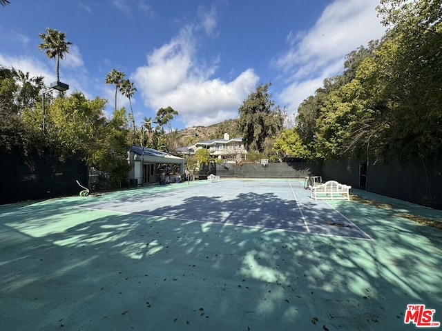 view of tennis court