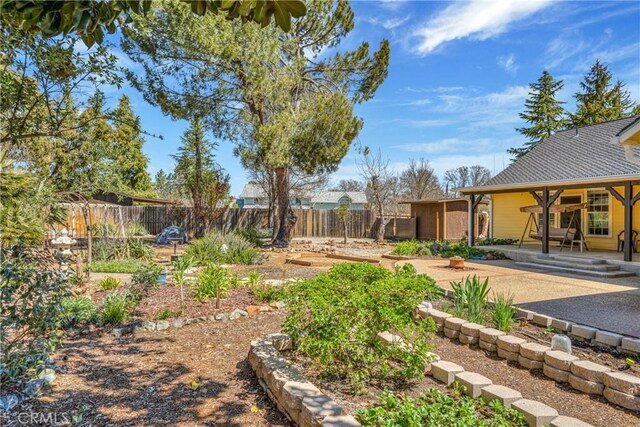 view of yard with a patio area