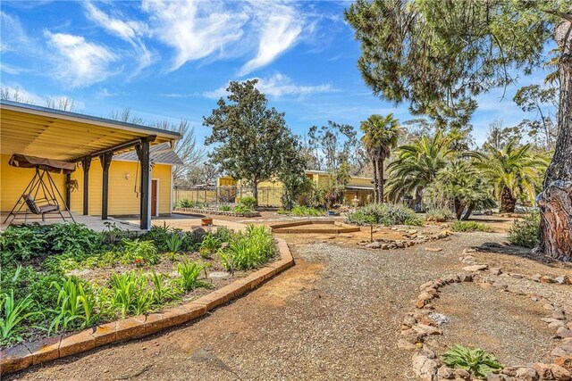 view of yard featuring a patio