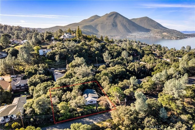 property view of mountains with a water view