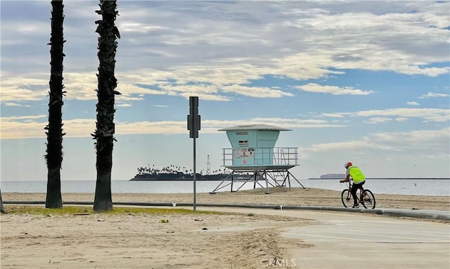 water view featuring a view of the beach