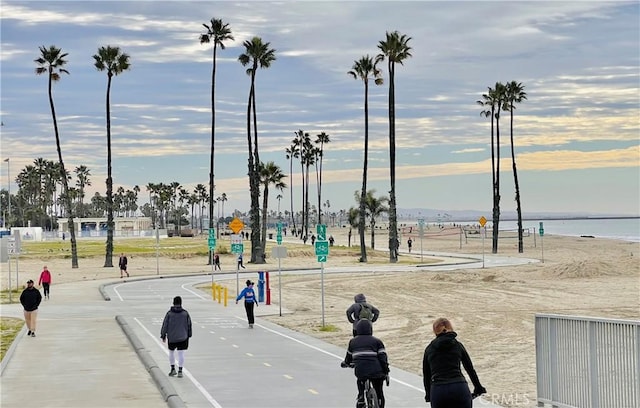 view of home's community featuring a water view