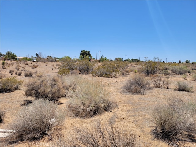 view of landscape featuring a rural view