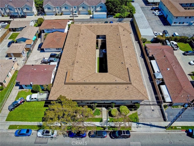 bird's eye view featuring a residential view