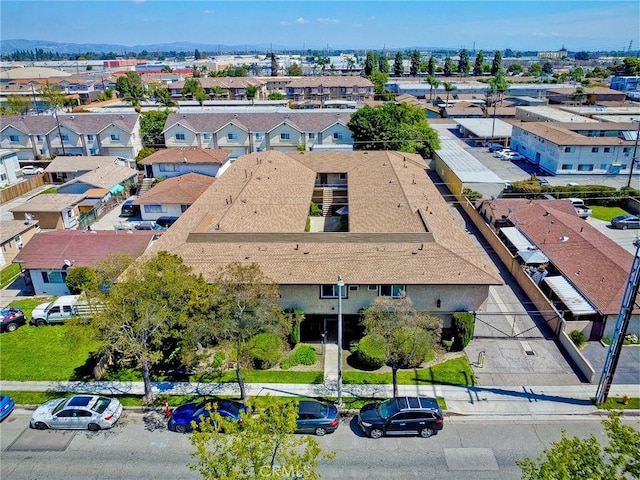 drone / aerial view featuring a residential view