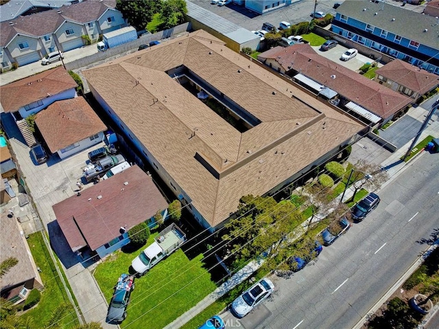 drone / aerial view featuring a residential view