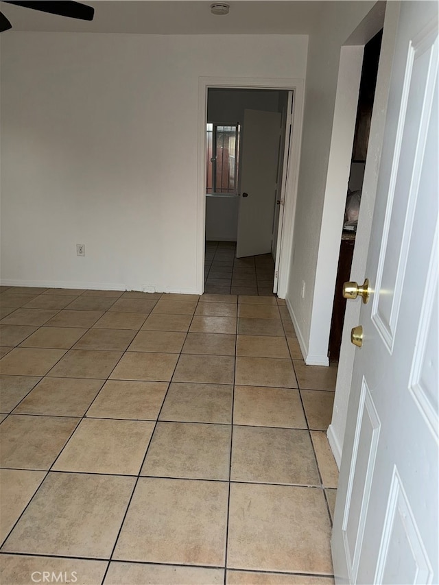 interior space featuring tile patterned flooring