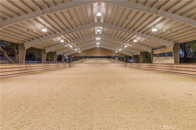 view of horse barn