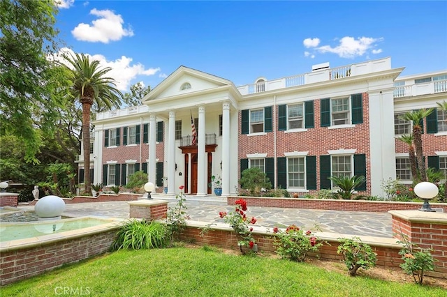 view of greek revival house