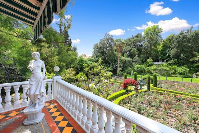 view of balcony