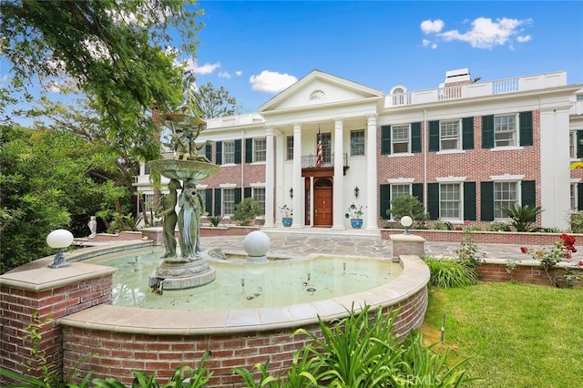 view of greek revival house