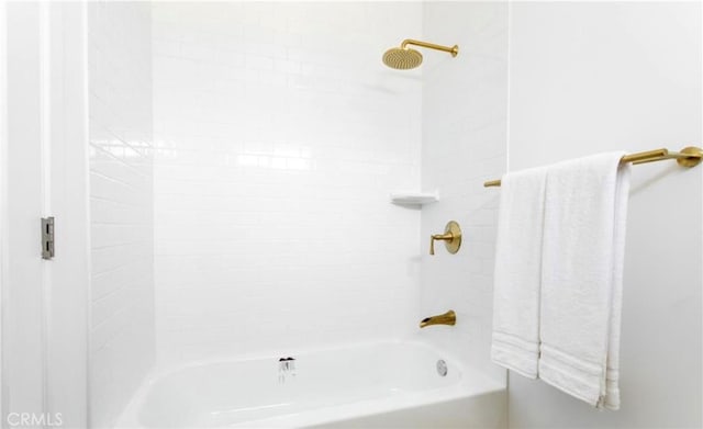 full bath with bathing tub / shower combination