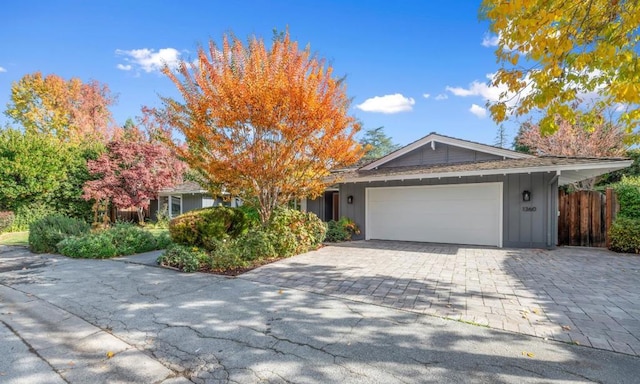 view of front of house featuring a garage