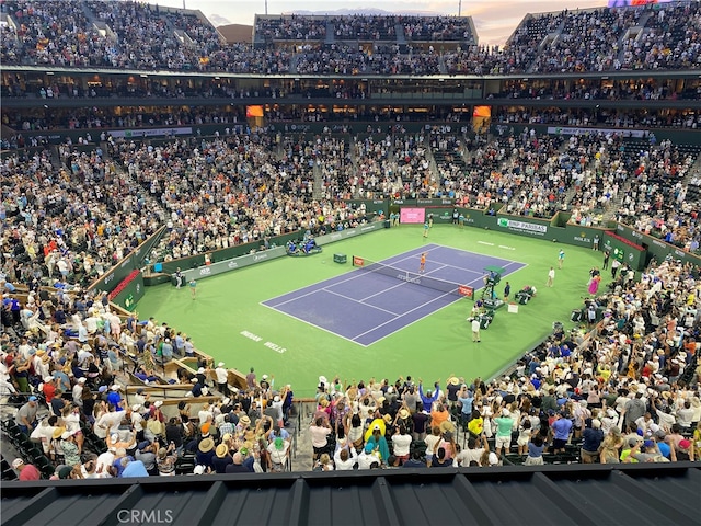 view of tennis court