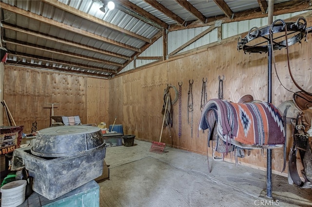 view of horse barn