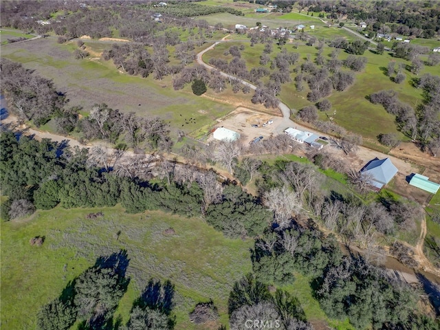 bird's eye view with a rural view