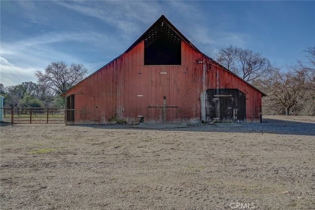 view of outdoor structure