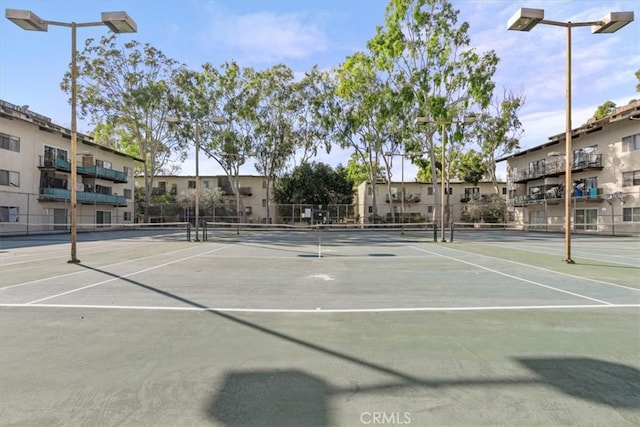 view of tennis court