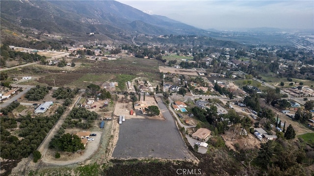 aerial view featuring a mountain view