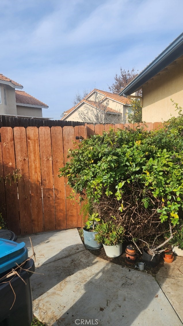 view of yard featuring a patio area