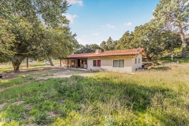 view of rear view of property