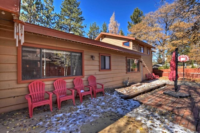 view of rear view of property