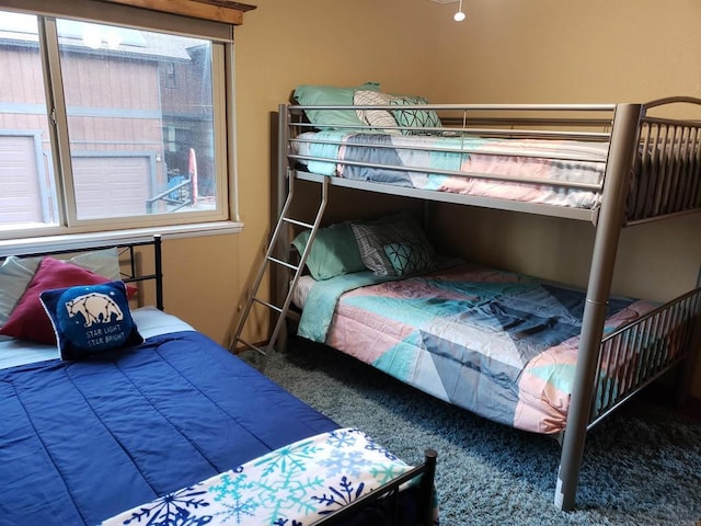 bedroom with carpet floors