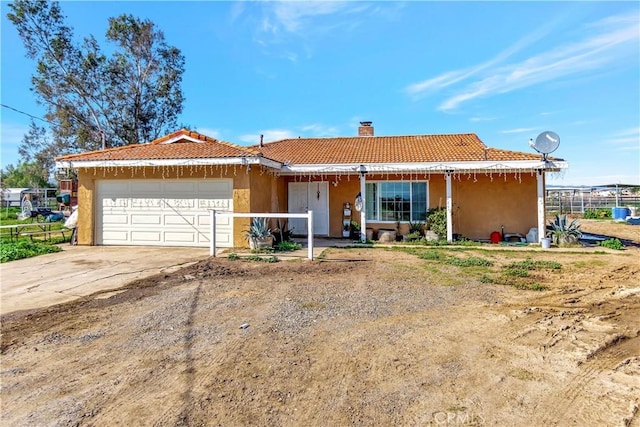 ranch-style house with a garage