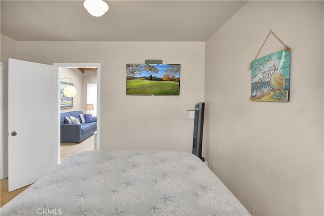 bedroom with carpet floors